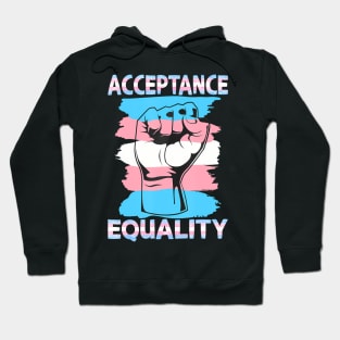 Transgender Trans Pride Flag Acceptance Equality Hoodie